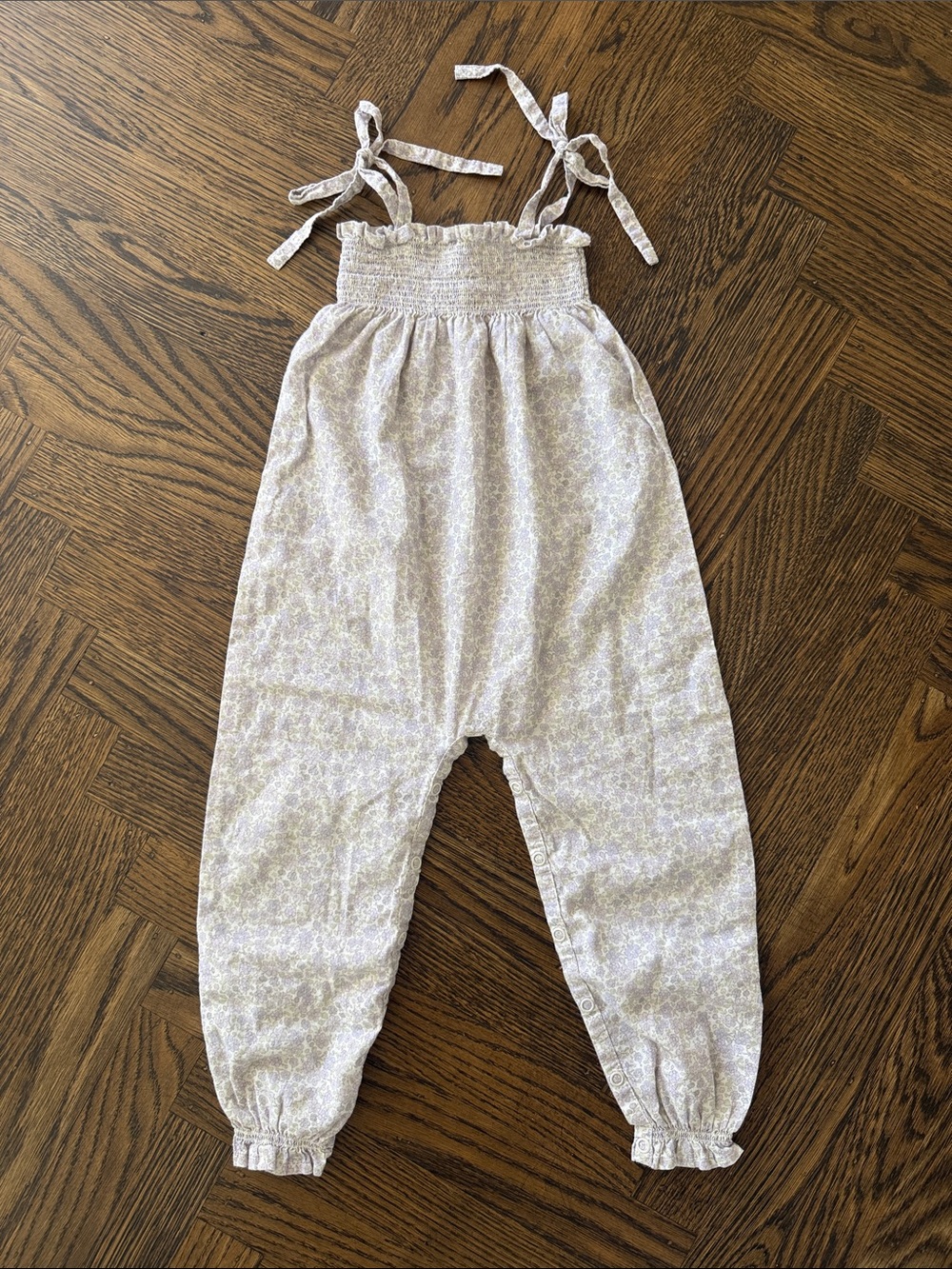 Jamie Kay Organic Cotton Muslin Myla Jumpsuit in Floral Lavender